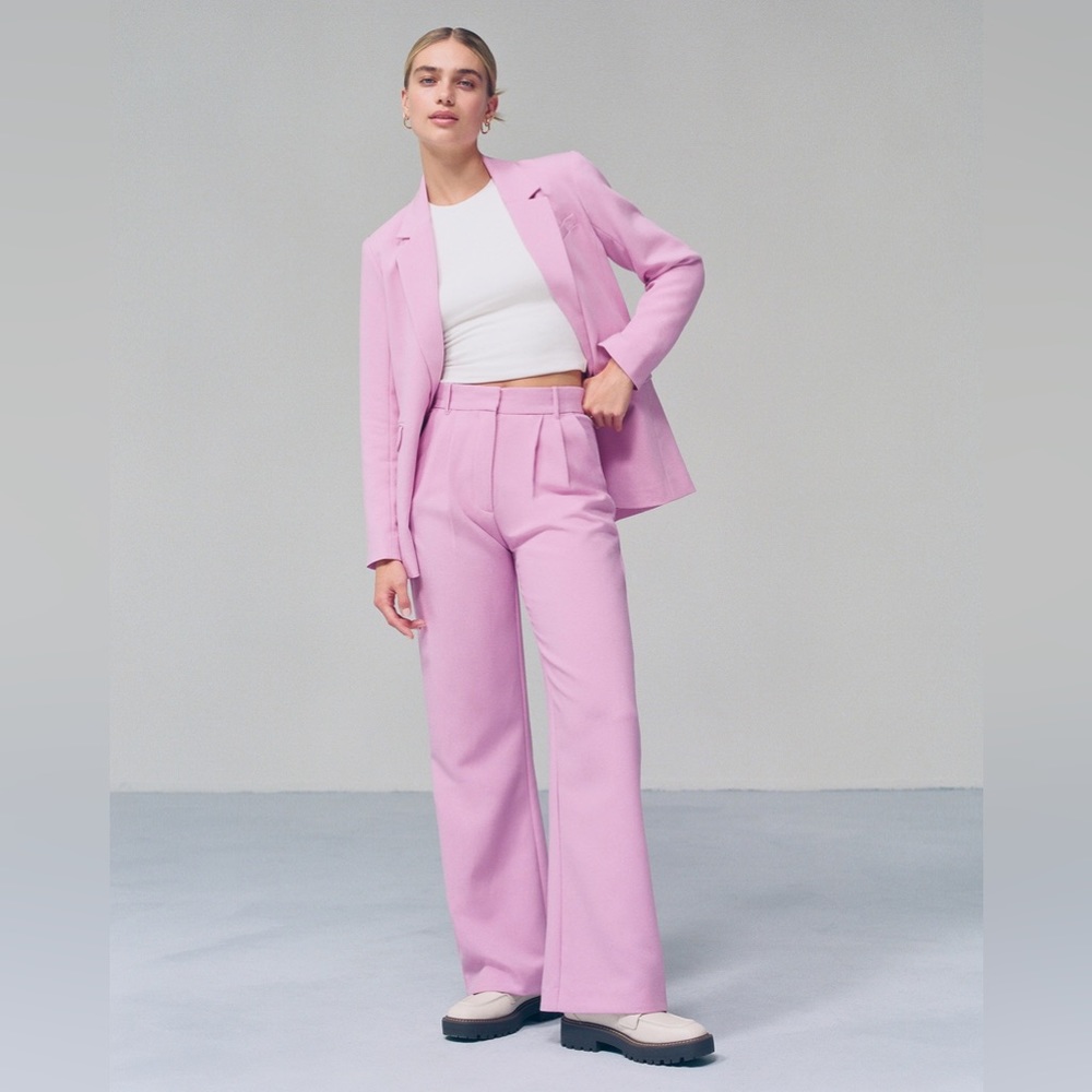 abercrombie - pink sloane tailored pants, NWT!